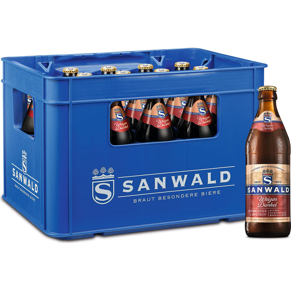 Sanwald Hefe Dunkel 20x 0,5 Liter (MEHRWEG)