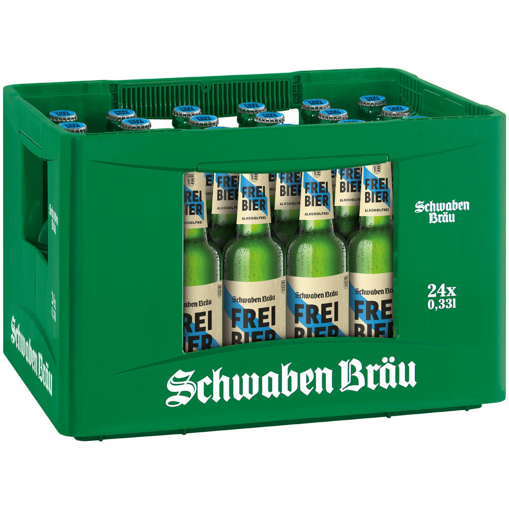 Schwaben Bräu Freibier alkoholfrei 24x 0,33 Liter (MEHRWEG)