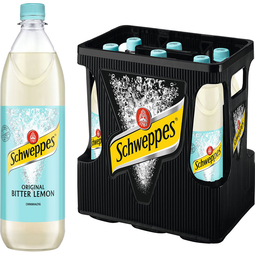 Schweppes Bitter Lemon PET 6x 1 Liter (MEHRWEG)