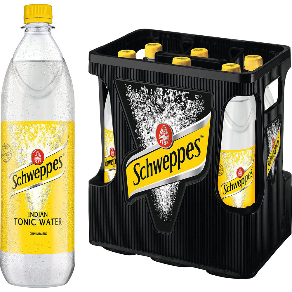 Schweppes Tonic Water PET 6x 1 Liter (MEHRWEG)