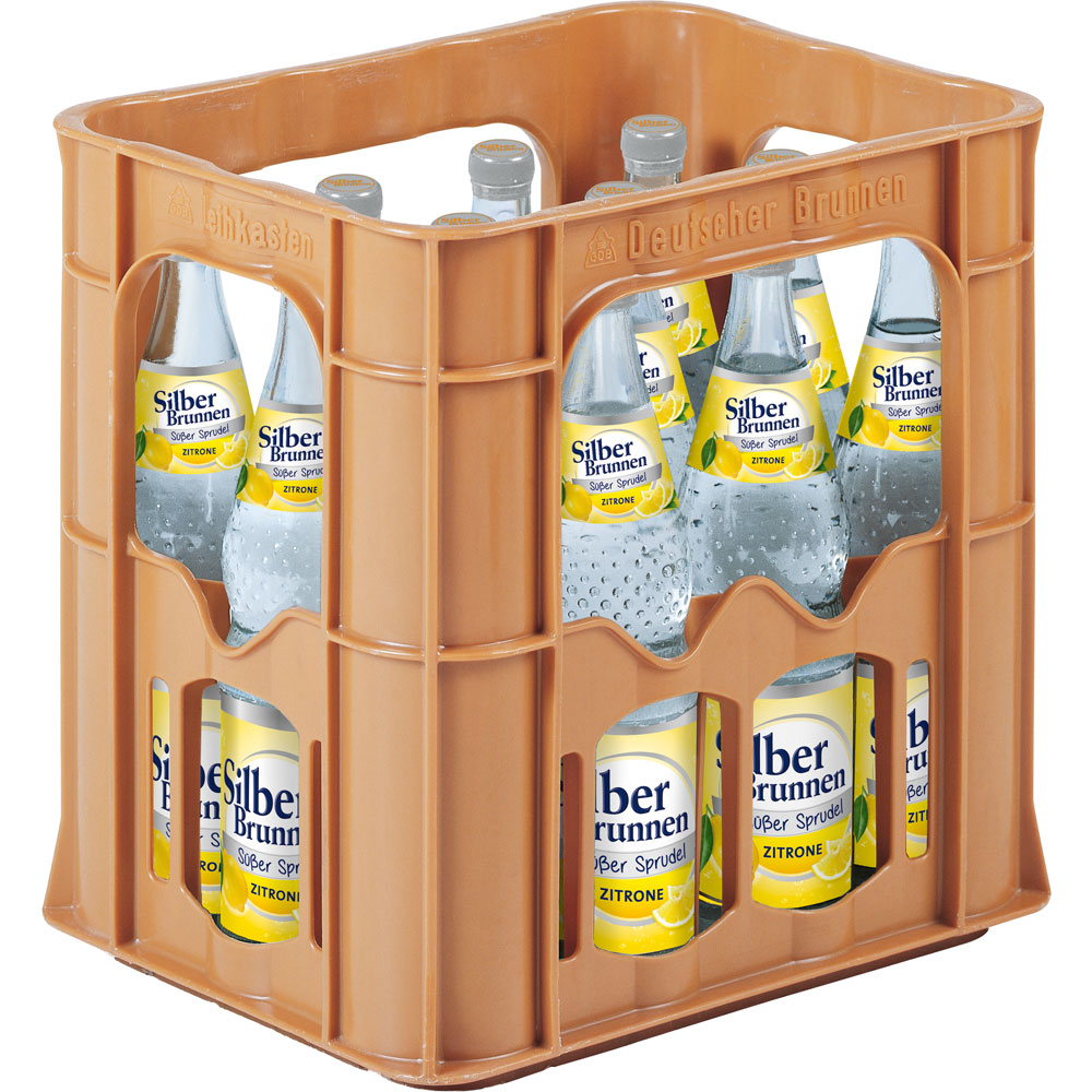 Silberbrunnen Süßer Sprudel Zitrone 12x 0,7 Liter (MEHRWEG)