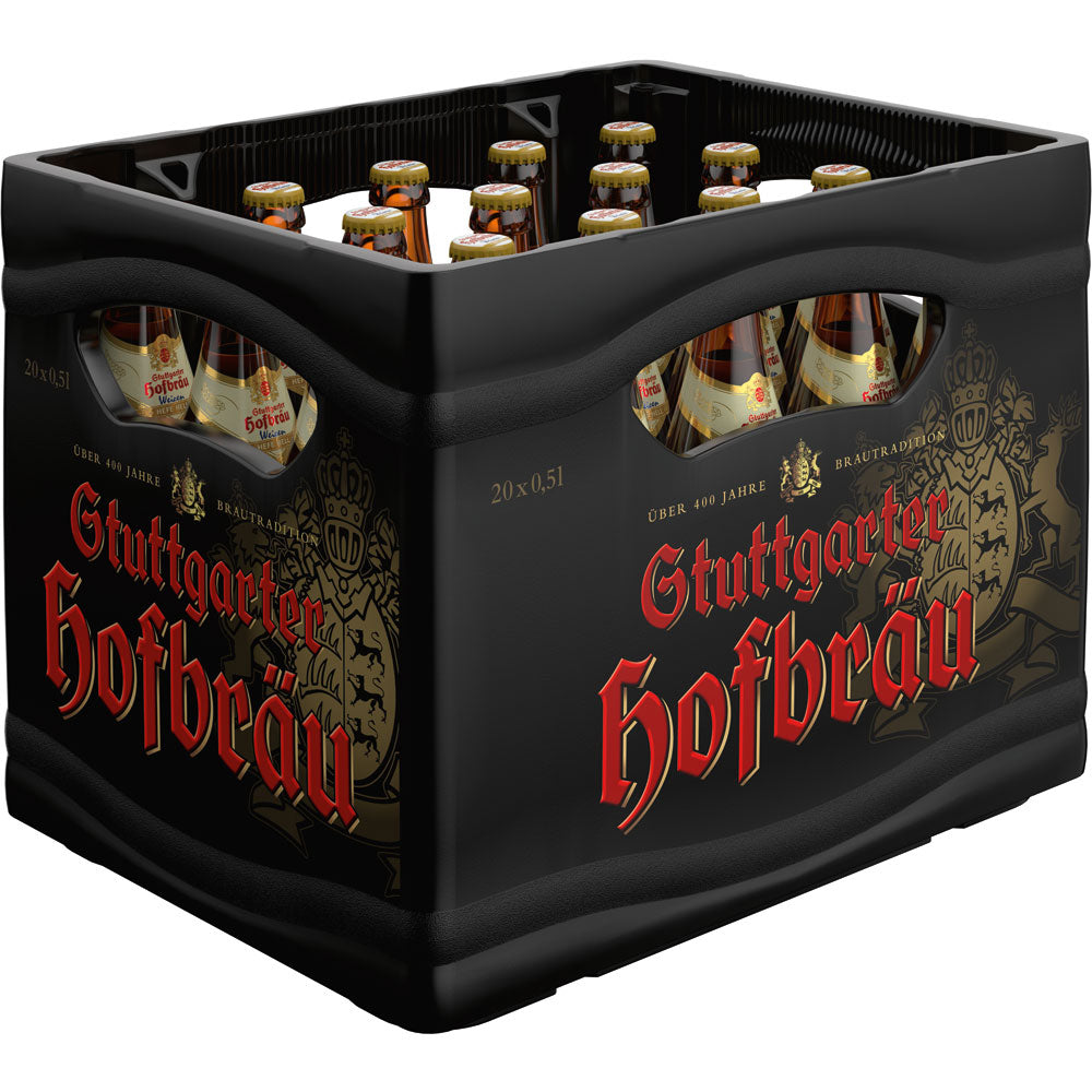 Stuttgarter Hofbräu Hefe Weizen Hell 20x 0,5 Liter (MEHRWEG)