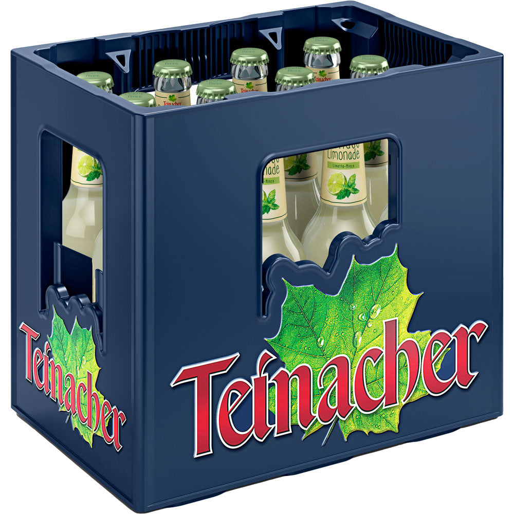 Teinacher Genuss-Limonade Limette-Minze 12x 0,33 Liter (MEHRWEG)