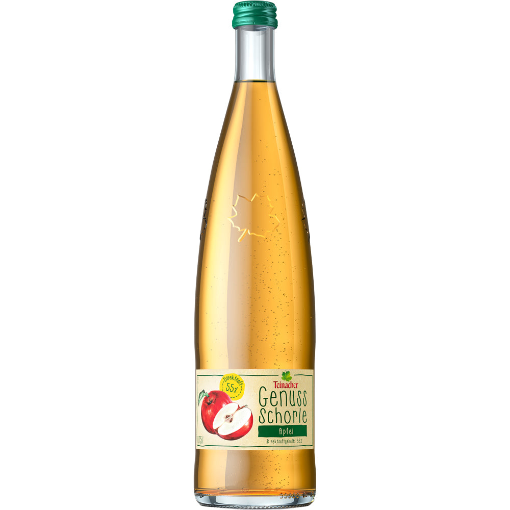 Teinacher Genuss-Schorle Apfel 12x 0,75 Liter (MEHRWEG)
