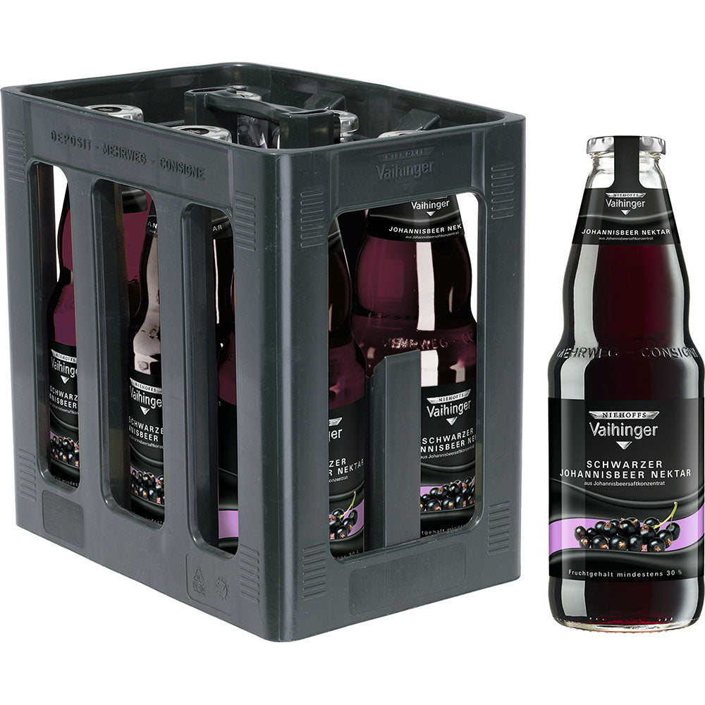 Vaihinger Schwarze Johannisbeere 6x 1 Liter (MEHRWEG)