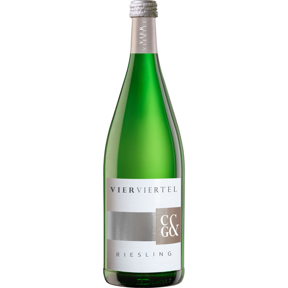 Weingärtner Cleebronn-Güglingen VierViertel Riesling QbA halbtrocken 12x 1 Liter (MEHRWEG)
