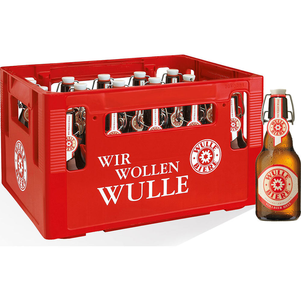 Wulle Vollbier Hell Bügel 20x 0,33 Liter (MEHRWEG)