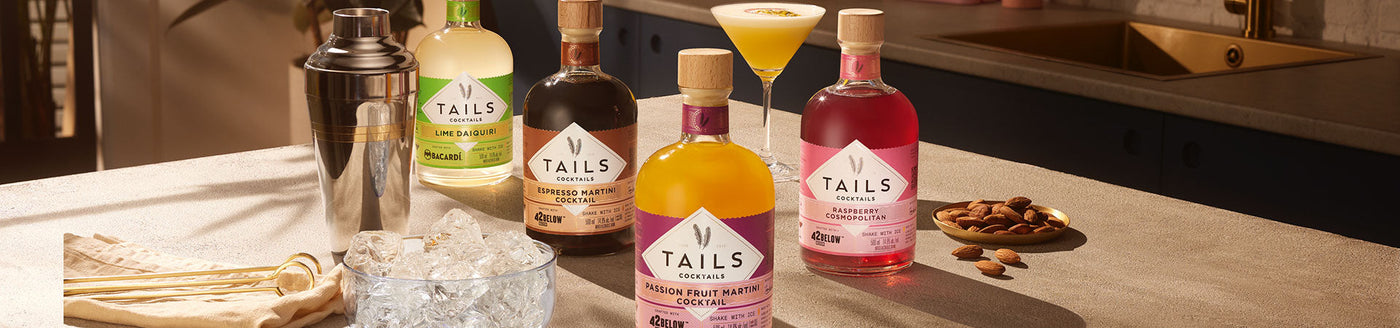 Tails Cocktails in verschiedenen Sorten, servierfertige Cocktails für die Hausbar oder Party.