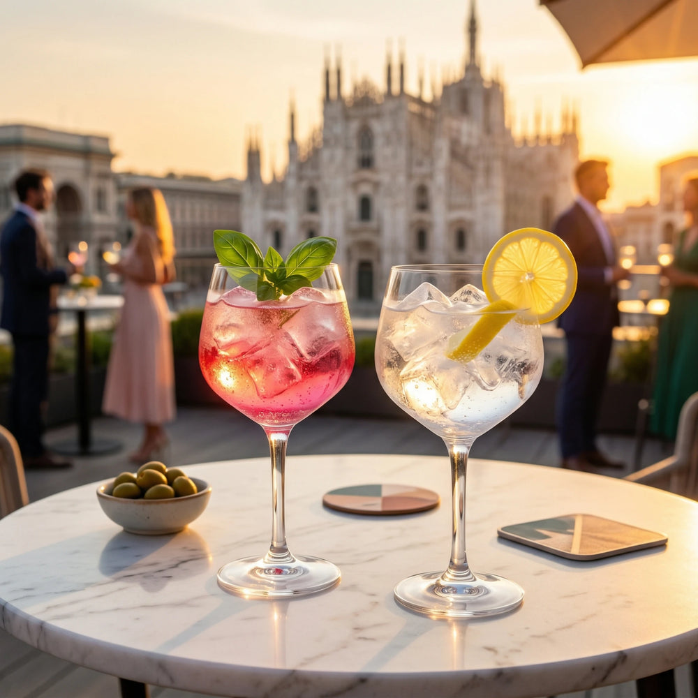 Ramazzotti Rosato und Fresco in Gläsern 