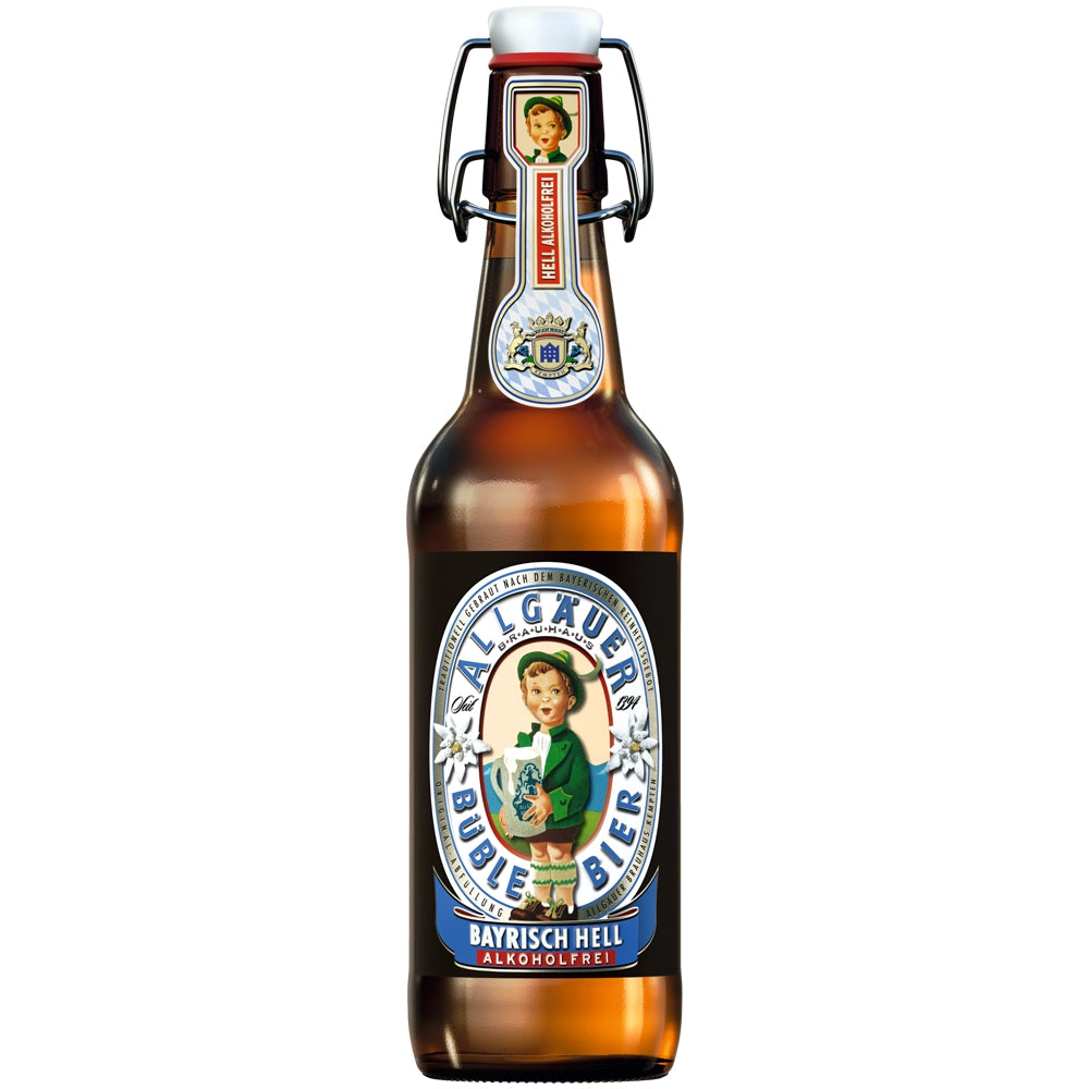 Allgäuer Büble Bayrisch Hell Alkoholfrei 20x 0,5 Liter (MEHRWEG)
