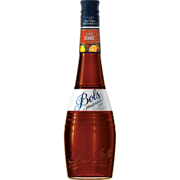 Eine 0,7 Liter Flasche Bols Dry Orange (24% vol) von Bols - ideal zum Mixen klassischer Cocktails.