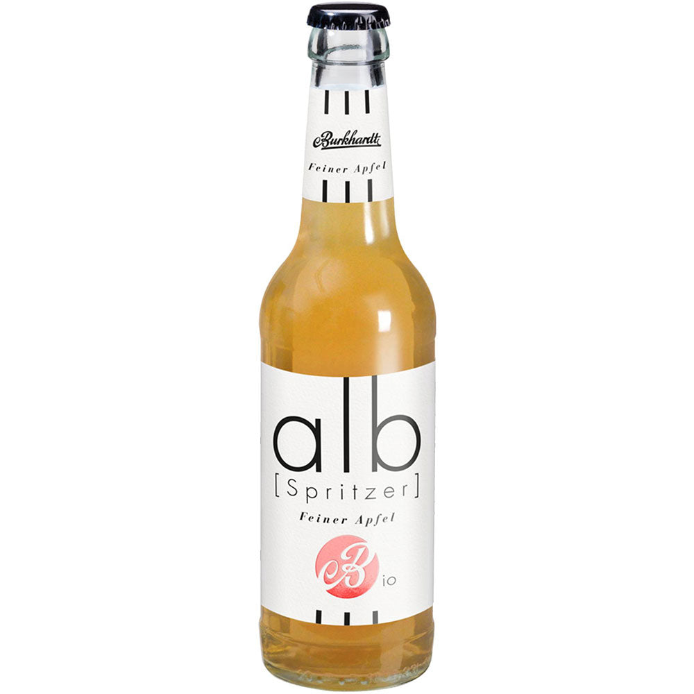 Burkhardt alb Spritzer Feiner Apfel trüb Bio 24x 0,33 Liter (MEHRWEG)