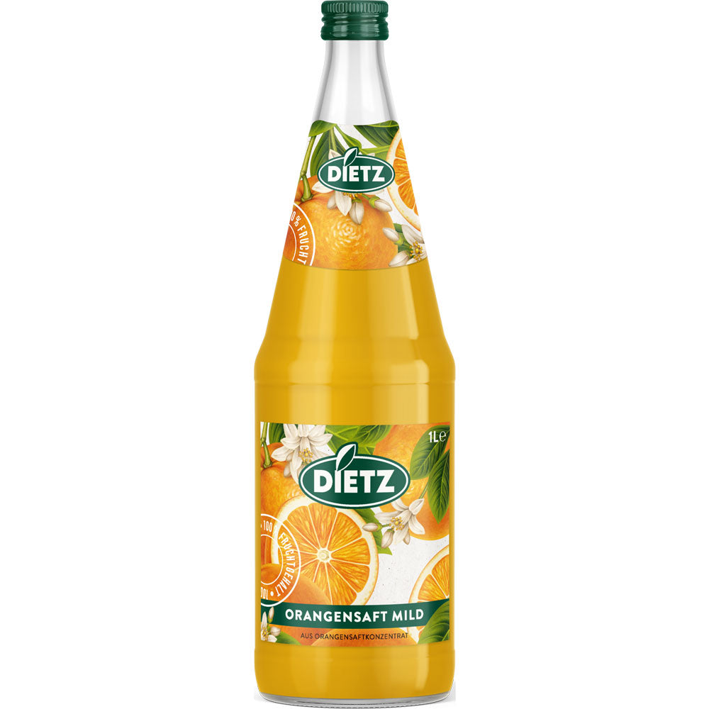 Dietz Orangensaft Mild 6x 1 Liter (MEHRWEG)