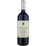 Eine Flasche Elio Altare Barbera D'Alba DOC 2024, ein italienischer Spitzenrotwein von Elio Altare, mit weißem Etikett und markantem grünen Wappen auf der Vorderseite.