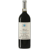 Eine Flasche Elio Altare Barolo Cannubi DOCG 2020 mit einem cremefarbenen Etikett und Silberfolie am Hals.