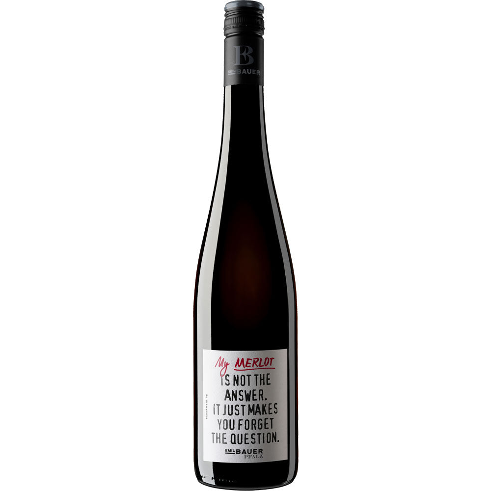 Emil Bauer My Merlot is not the answer, it just makes you forget the question trocken 2022