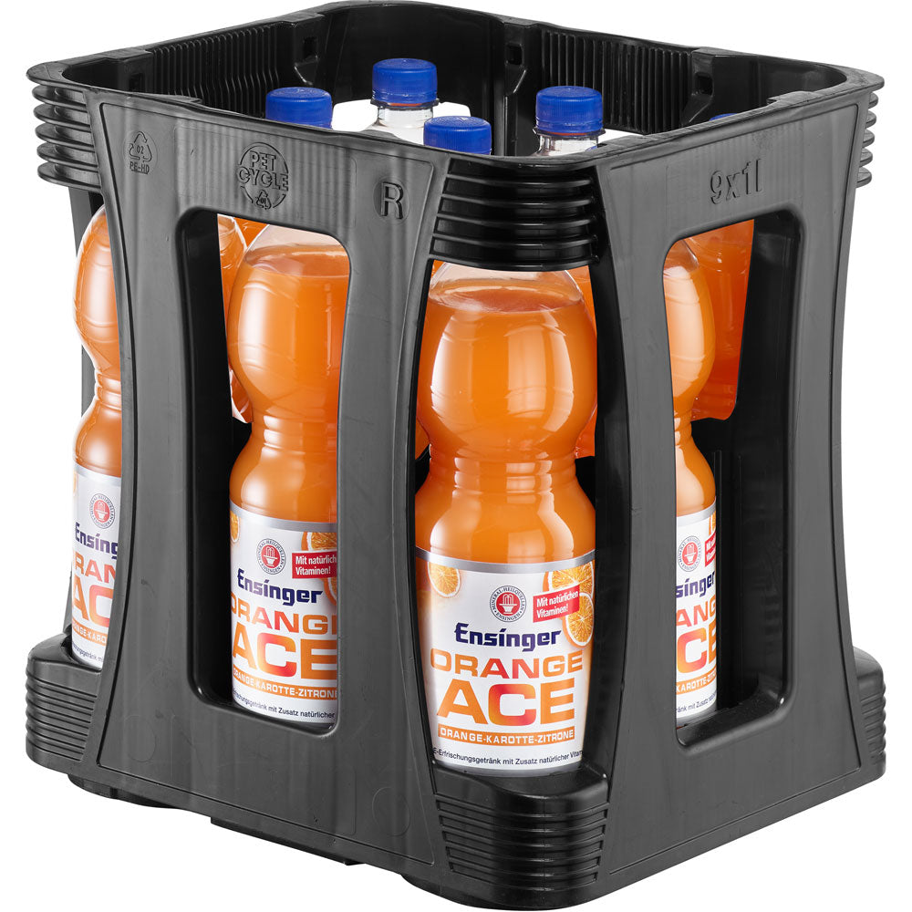 Ensinger ACE Orangen-Karotten-Zitronen PET 9x 1 Liter (MEHRWEG)