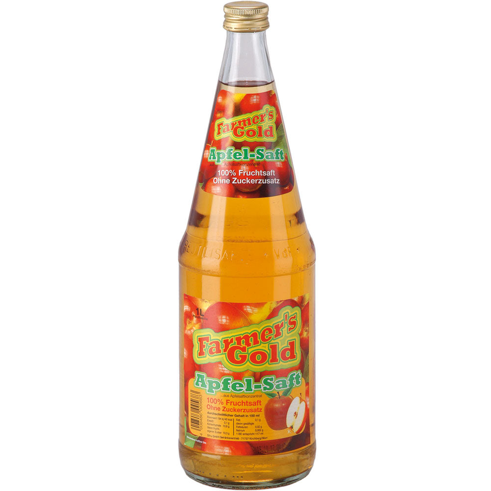 Farmer's Gold Apfelsaft klar 6x 1 Liter (MEHRWEG)