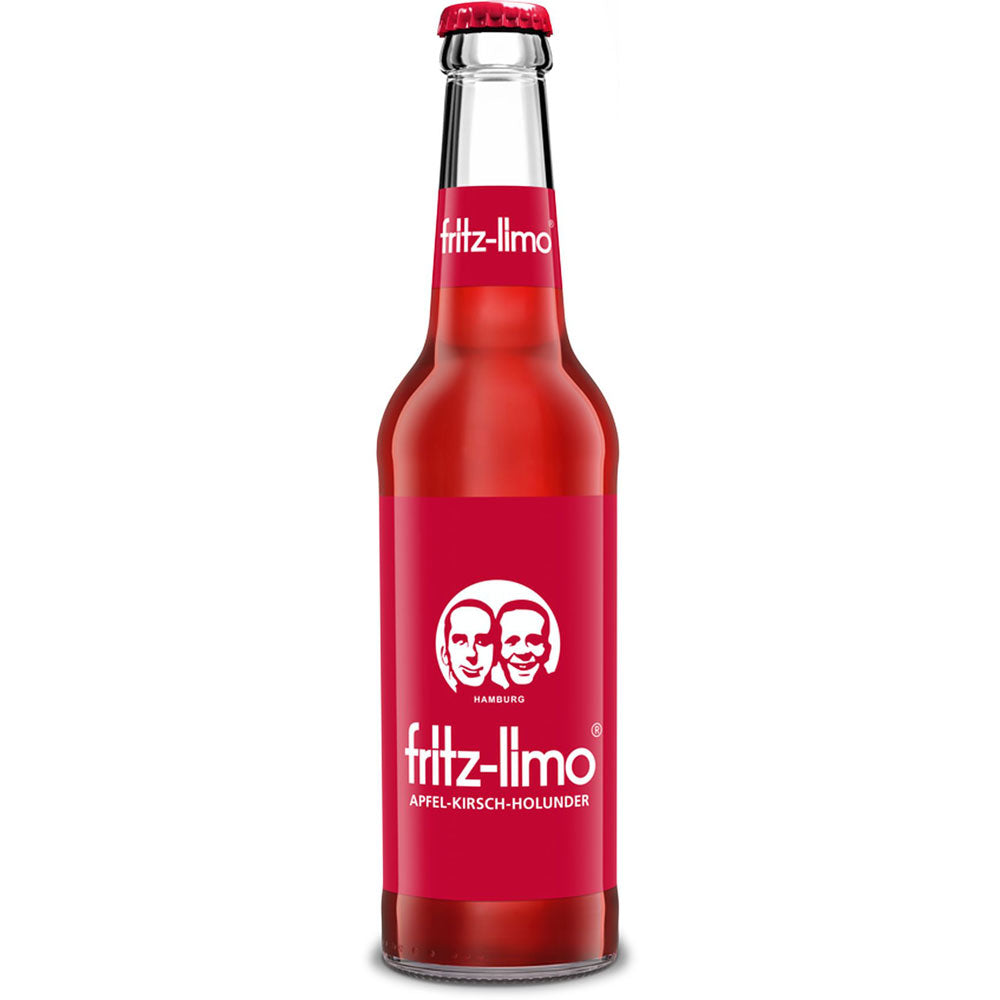 Fritz Limo Apfel-Kirsch-Holunder Limonade 24x 0,33 Liter (MEHRWEG)