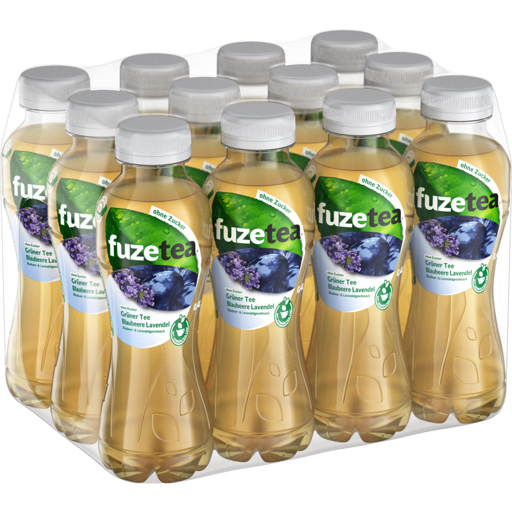 Fuze Tea Blaubeere Lavendel ohne Zucker PET 12x 0,4 Liter (EINWEG)