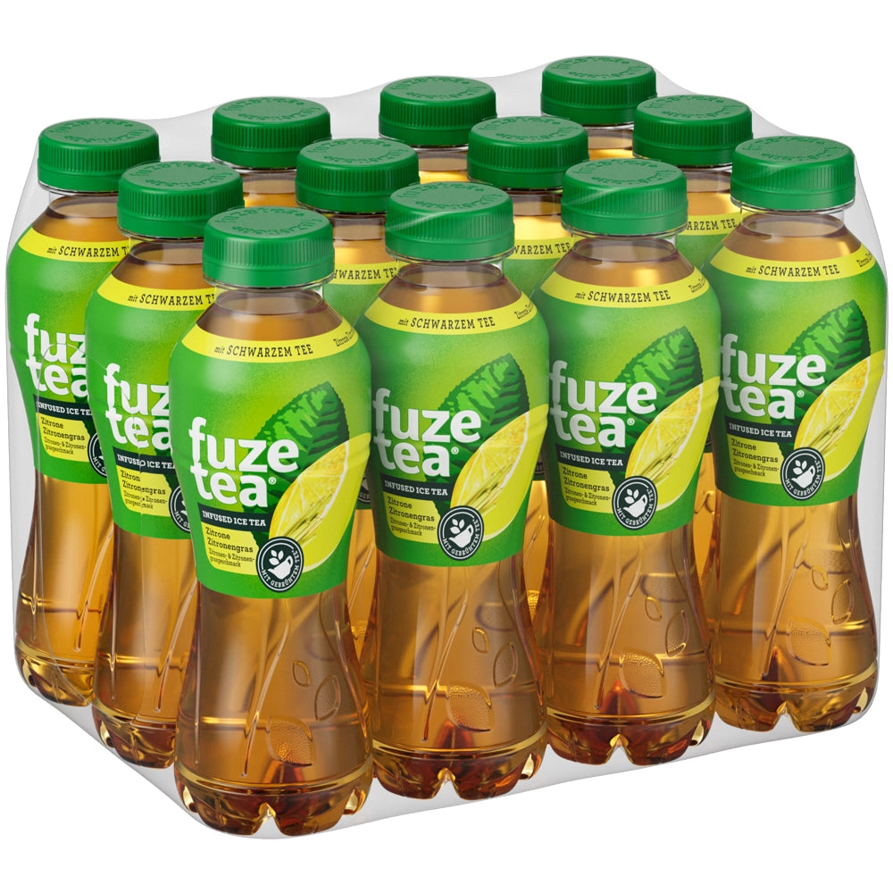 Fuze Tea Zitrone-Zitronengras Eistee PET 12x 0,4 Liter (EINWEG)