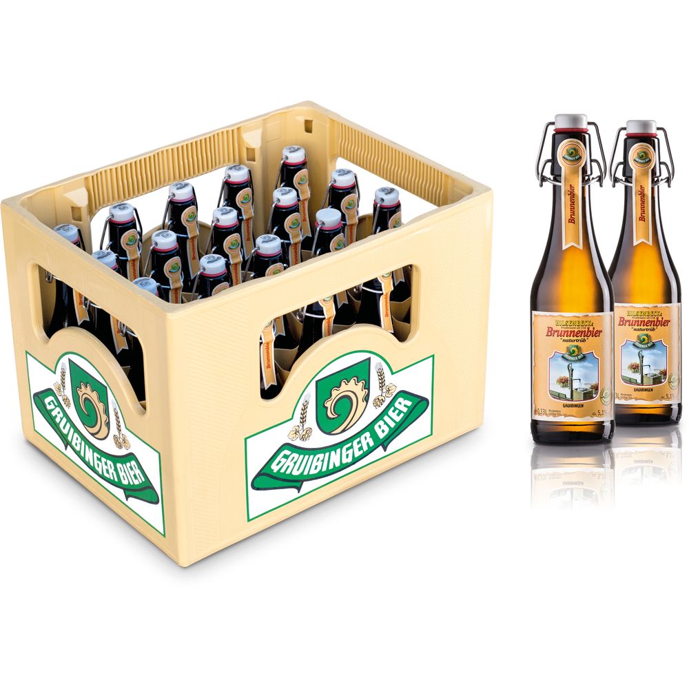 Gruibinger Brunnenbier 20x 0,33 Liter (MEHRWEG)