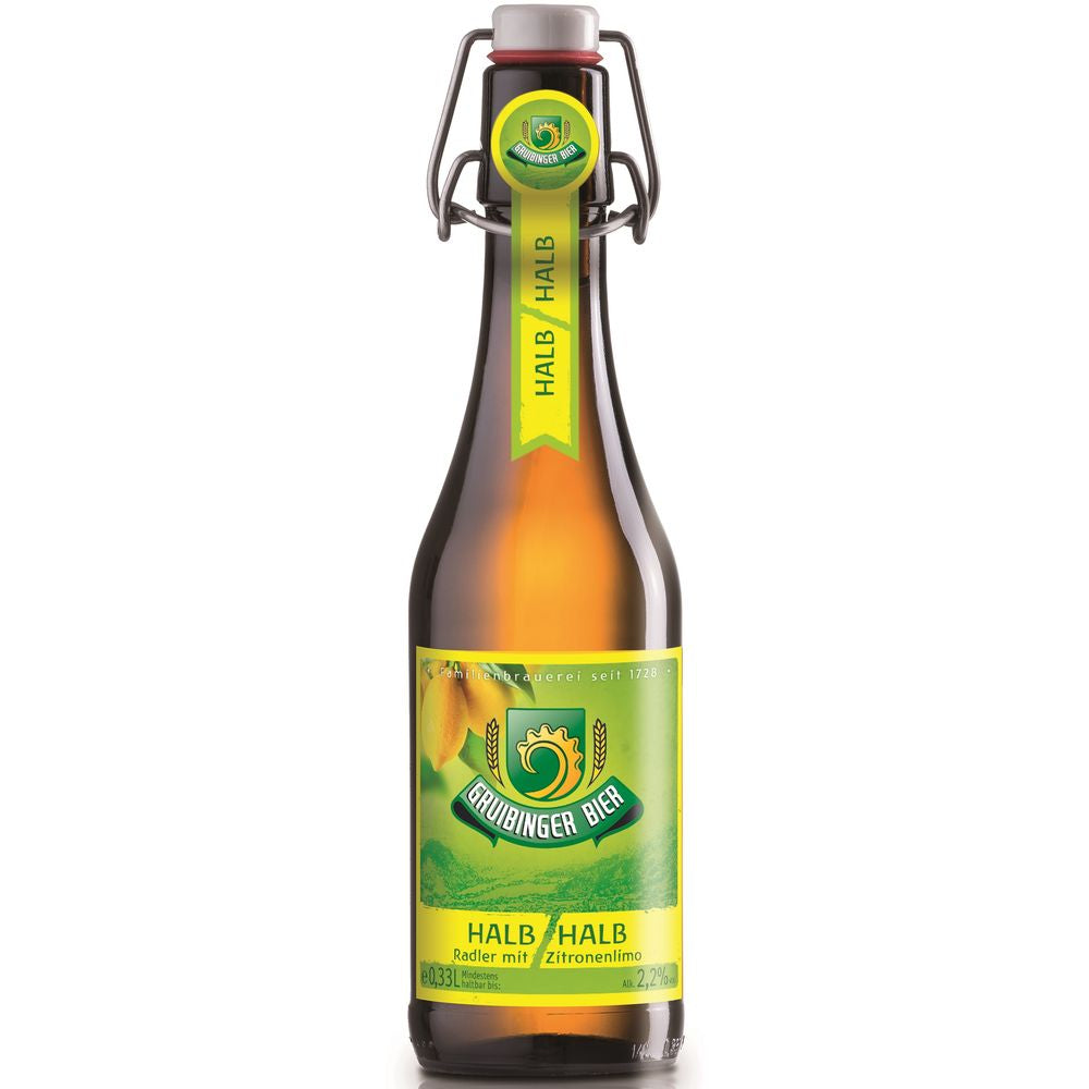 Gruibinger Halb/Halb Radler Bügel 20x 0,33 Liter (MEHRWEG)