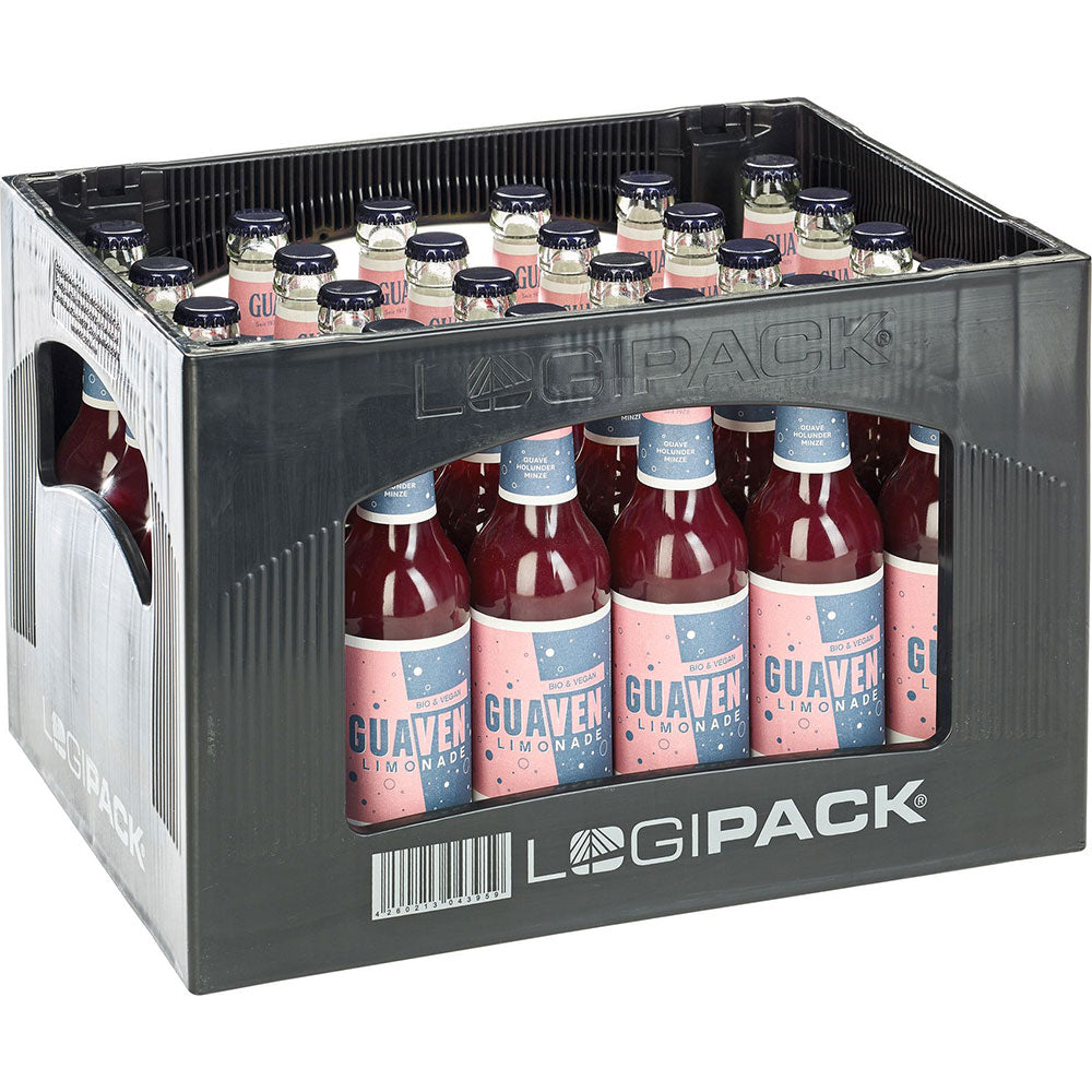 GUA Guave-Holunder-Minze Limo BIO & VEGAN 24x 0,33 Liter (MEHRWEG)