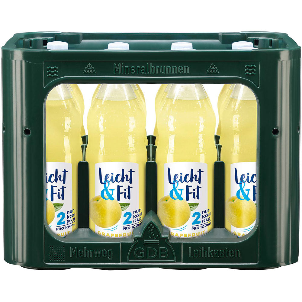 Leicht & Fit Grapefruit Light PET 12x 1 Liter (MEHRWEG)