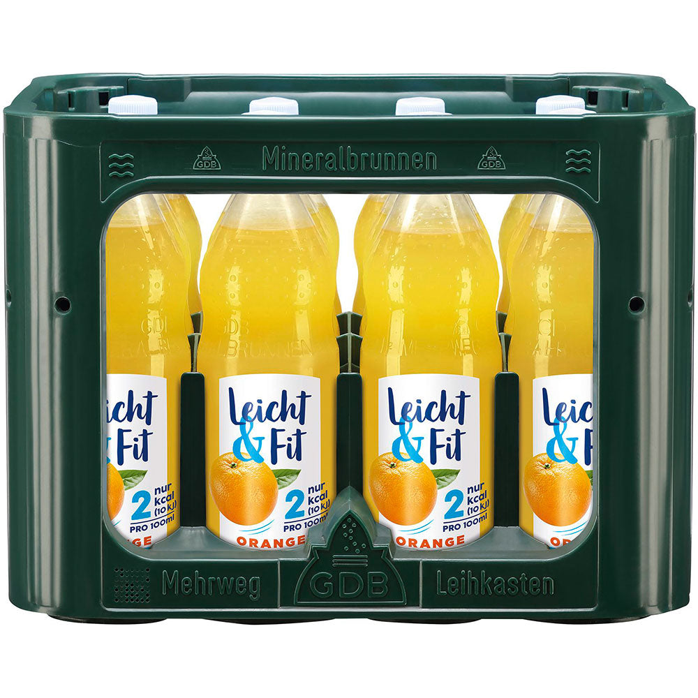 Leicht & Fit Orange Light PET 12x 1 Liter (MEHRWEG)