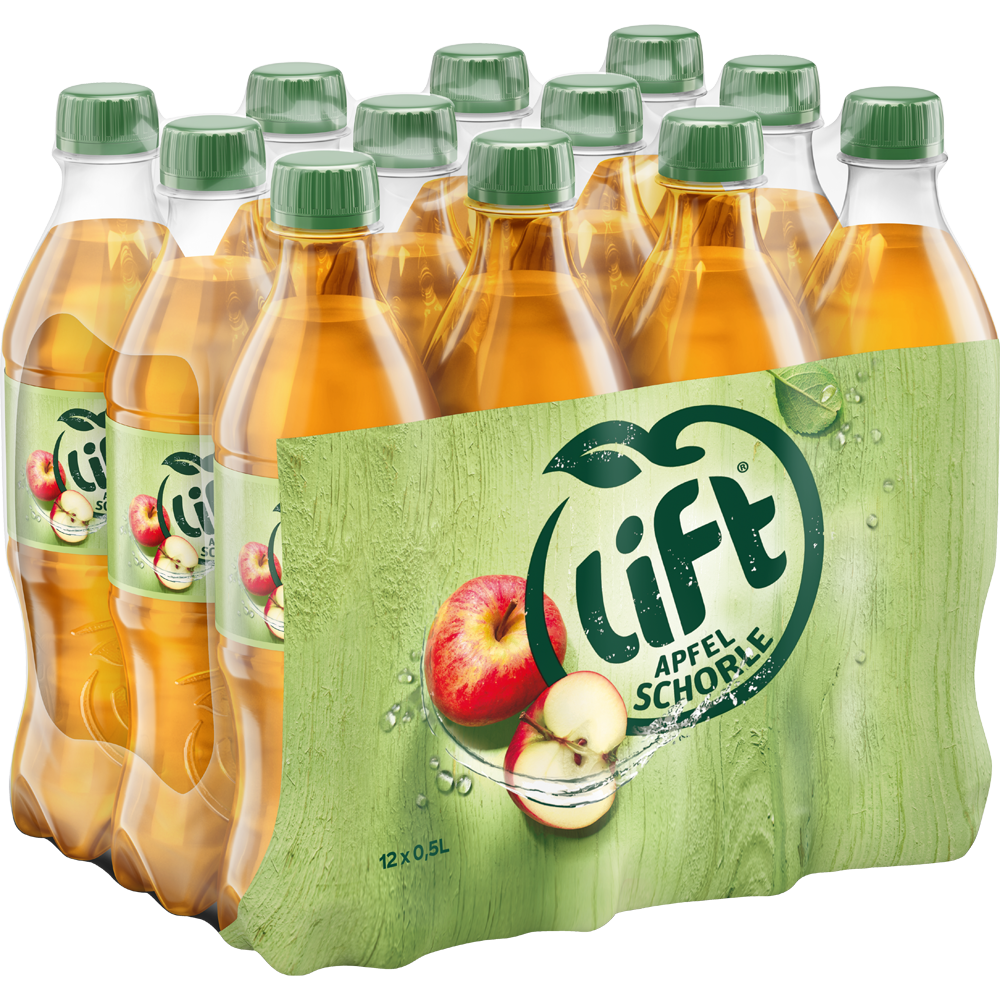Lift Apfelschorle EW PET 12x 0,5 Liter (EINWEG)