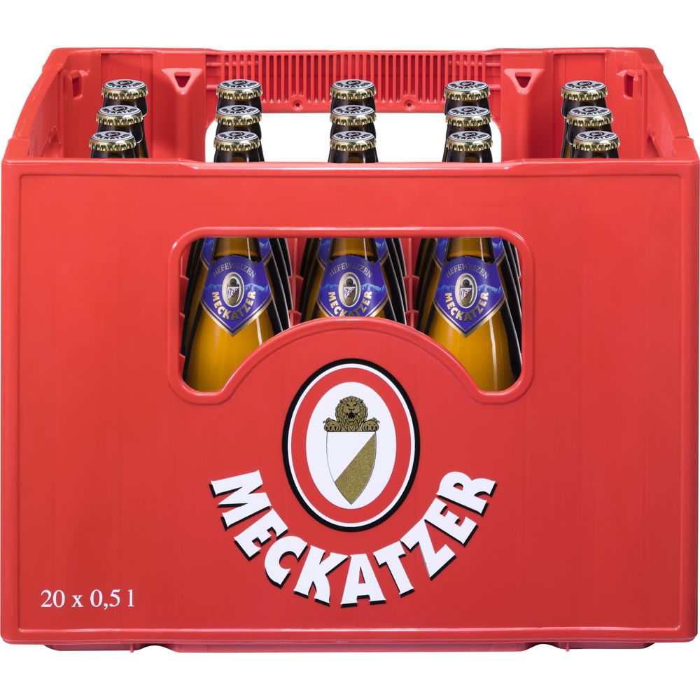 Meckatzer Hefeweizen Hell 20x 0,5 Liter (MEHRWEG)