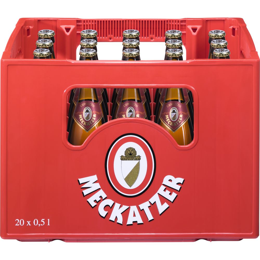 Meckatzer Urweizen dunkel 20x 0,5 Liter (MEHRWEG)