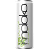 Moloko Limonade 24x 0,25L (EINWEG) von Moloko kommt in einer hohen silbernen Dose mit grünem Blattdesign und dem Text "Refresh your Mind" und bietet einen einzigartigen Zitrus-Ingwer-Holunderblüten-Geschmack für ein wahrhaft erfrischendes Softdrink-Erlebnis.