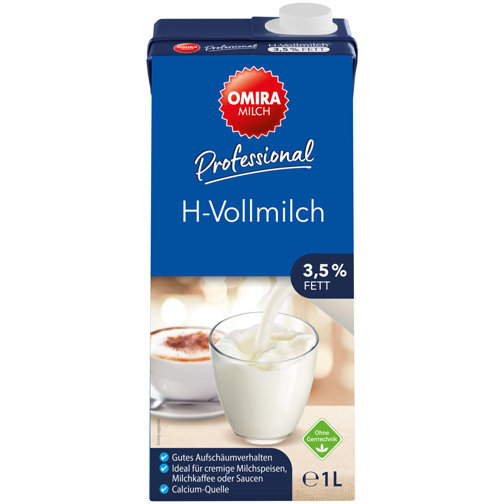 Omira H-Vollmilch 3,5% Fett 12x 1 Liter