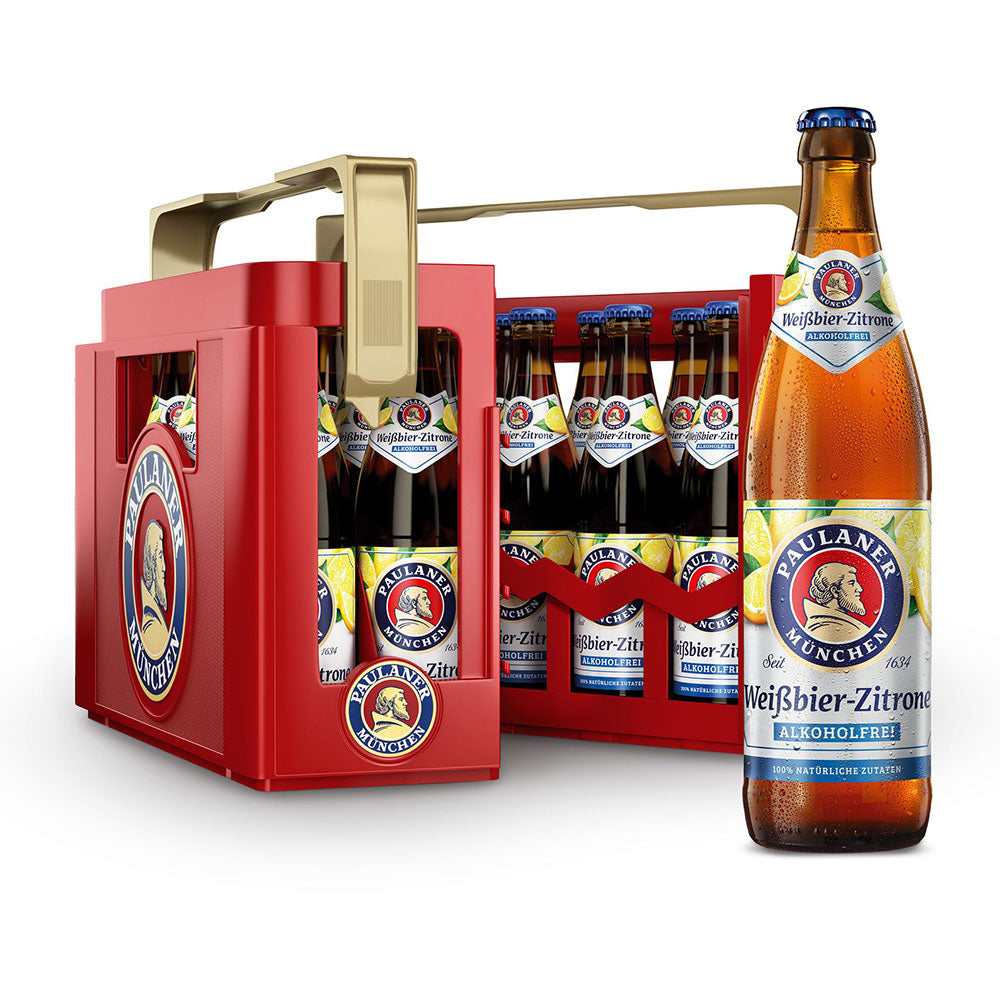 Paulaner Weißbier-Zitrone Alkoholfrei 20x 0,5 Liter (MEHRWEG)