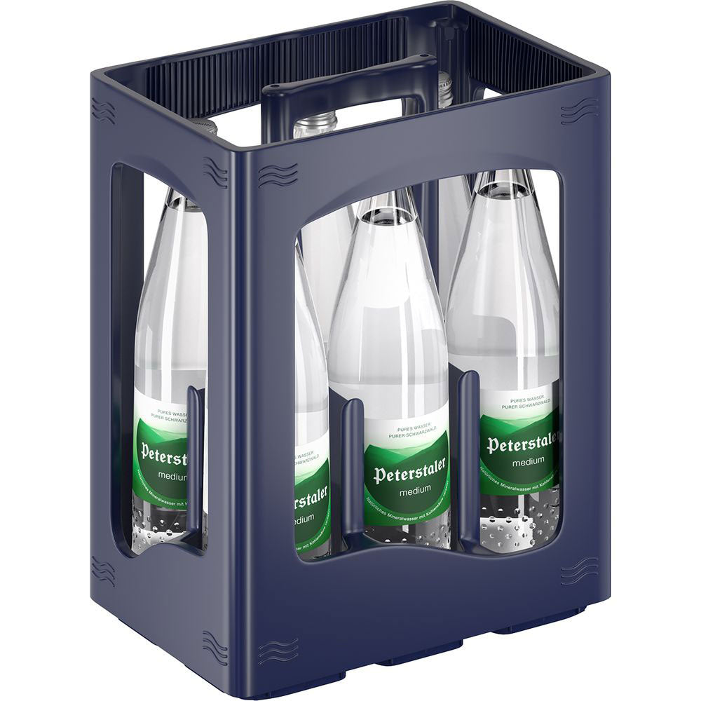 Peterstaler Medium Glas 6x 1 Liter (MEHRWEG)