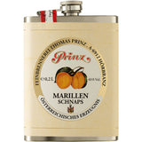 Prinz Marillen-Schnaps im Edelstahl-Flachmann 40% 0,2 Liter
