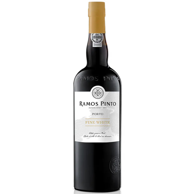 Eine Flasche Ramos Pinto Weißer Portwein, 19,5 %, 0,75 Liter.
