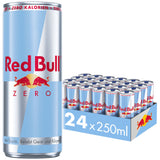Eine 24er Packung Red Bull Energy Drink Zero 250ml (Einweg) von Red Bull.