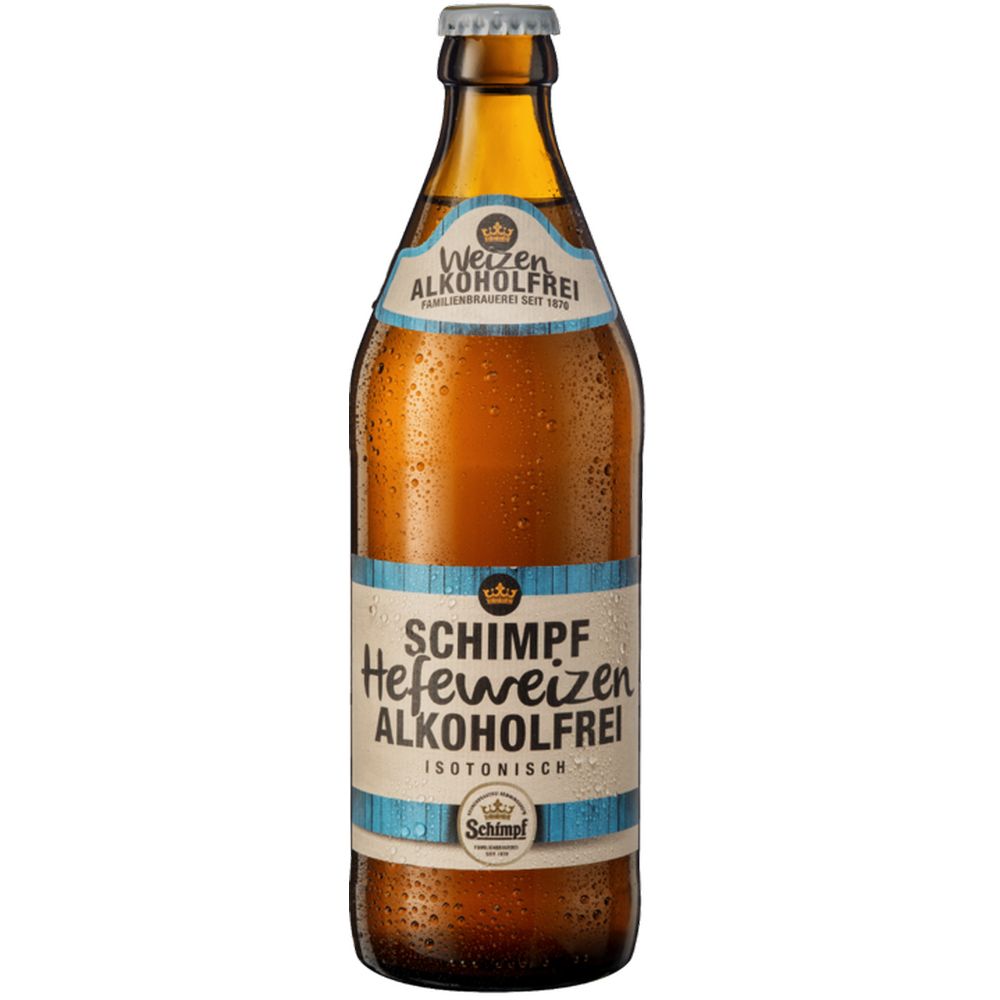 Schimpf Hefeweizen alkoholfrei 20x 0,5 Liter (MEHRWEG)