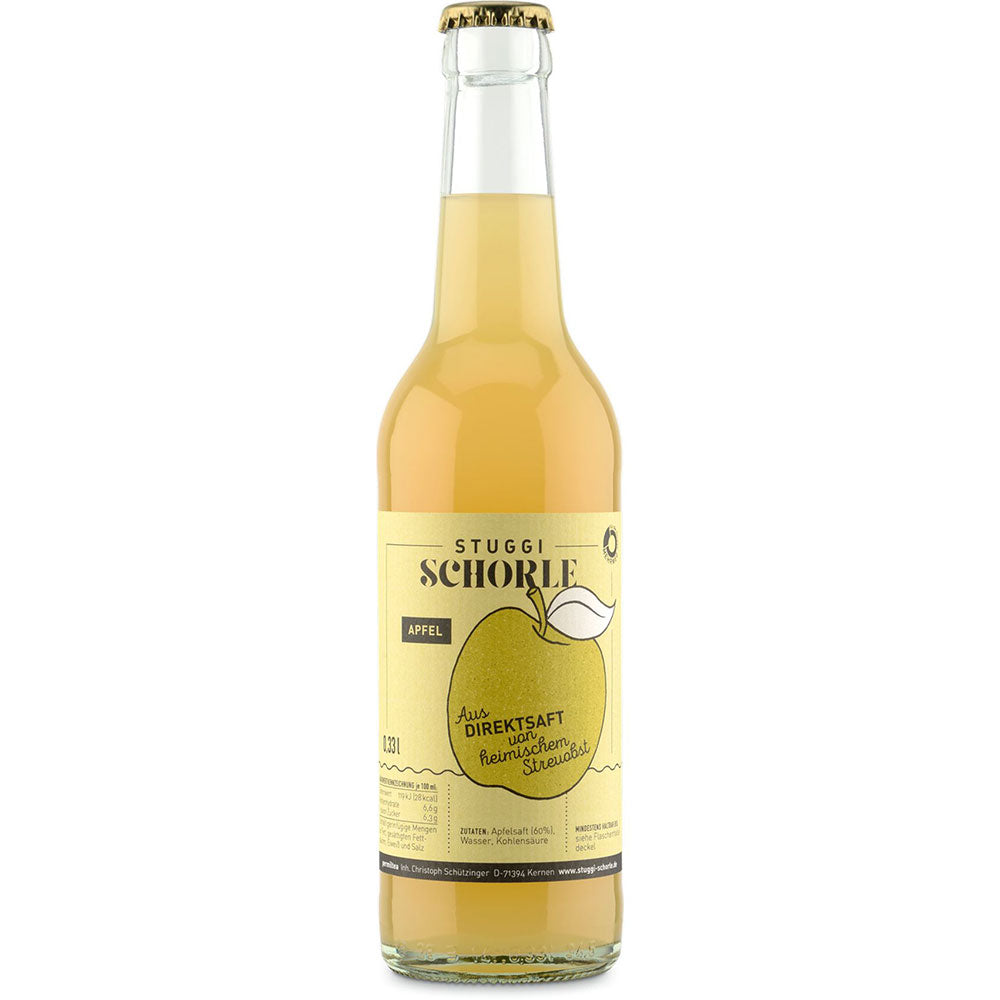 Stuggi Schorle Apfel trüb 24x 0,33 Liter (MEHRWEG)