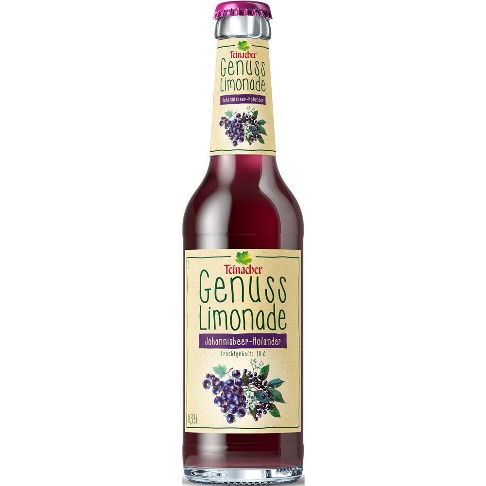 Teinacher Genuss-Limo Johannisbeer-Holunder 12x 0,33 Liter (MEHRWEG)