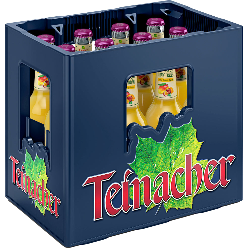 Teinacher Genuss-Limo Mango-Maracuja-Orange 12x 0,33 Liter (MEHRWEG)