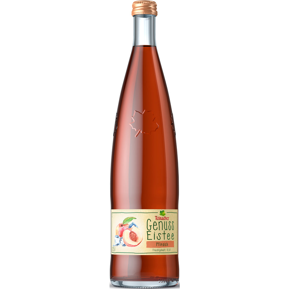 Teinacher Genuss-Eistee Pfirsich VEGAN 12x 0,75 Liter (MEHRWEG)