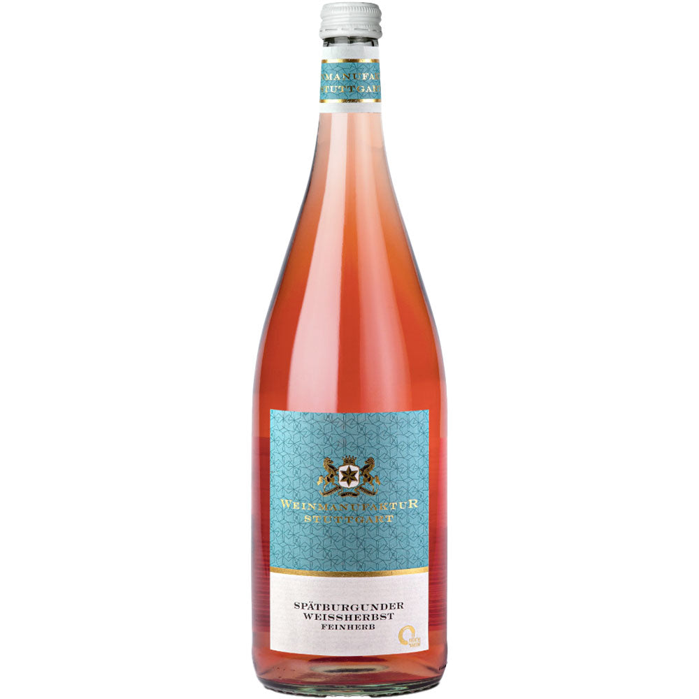 Weinmanufaktur Stuttgart Spätburgunder Weißherbst QbA feinherb 12x 1 Liter (MEHRWEG)